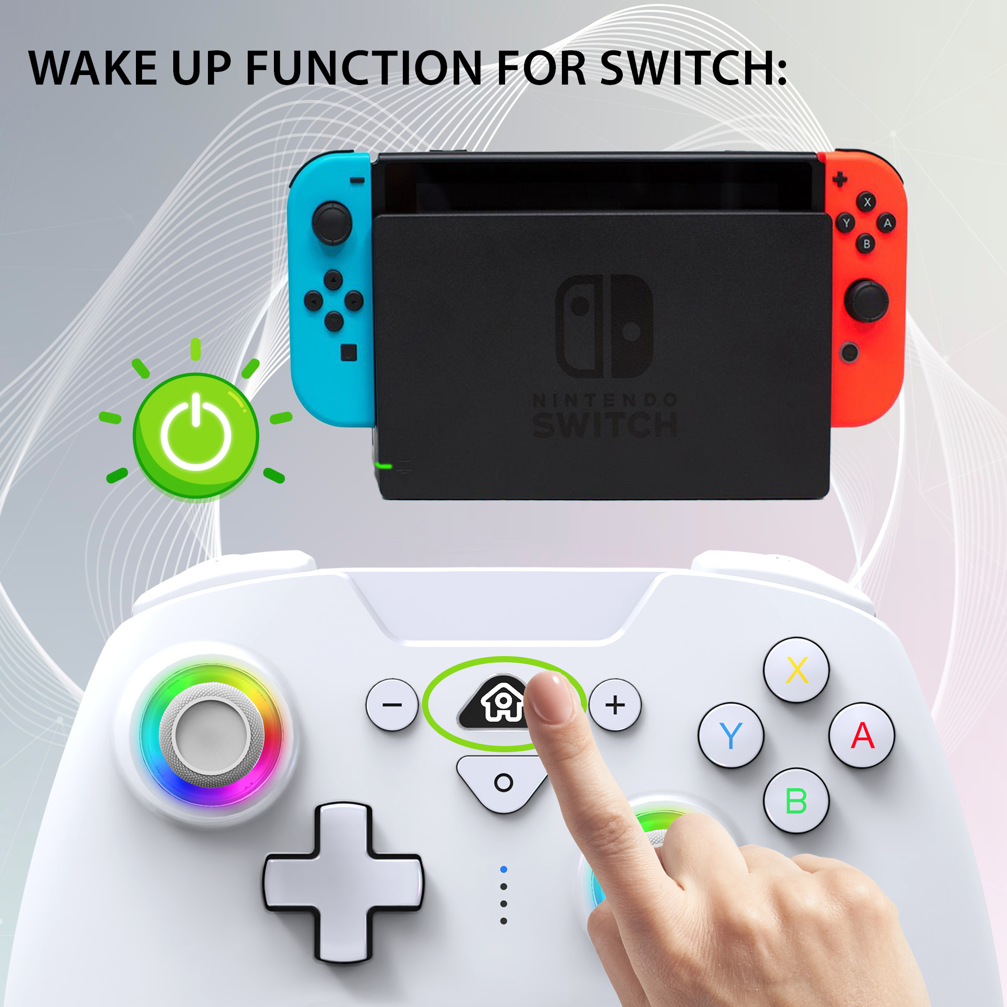 Wireless led controller for Switch white| Subsonic